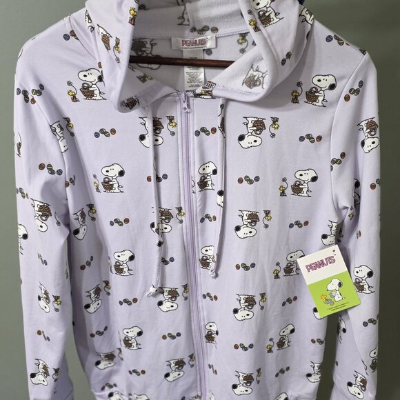 Peanuts Violet Soft Hoodie NWT - Picture 1 of 5